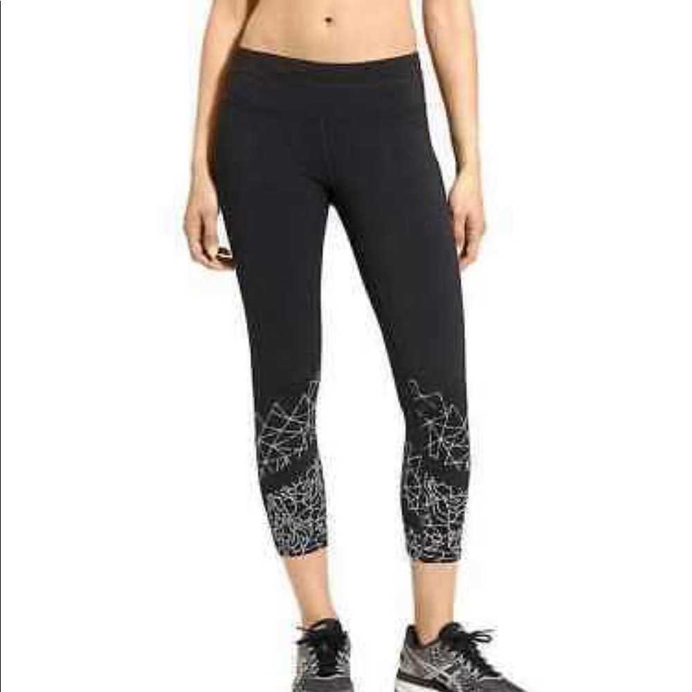 Athleta Capri Leggings-Graphic Floral size S